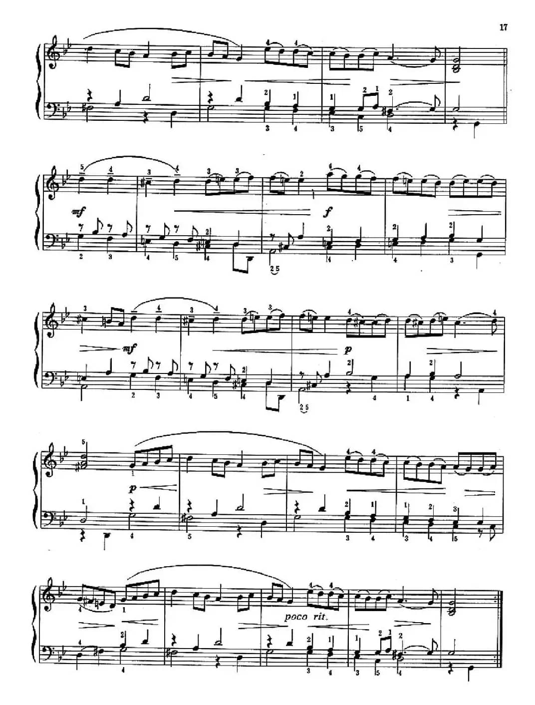 加伏特舞曲（练习分句、渐强渐弱及歌唱般的弹奏）