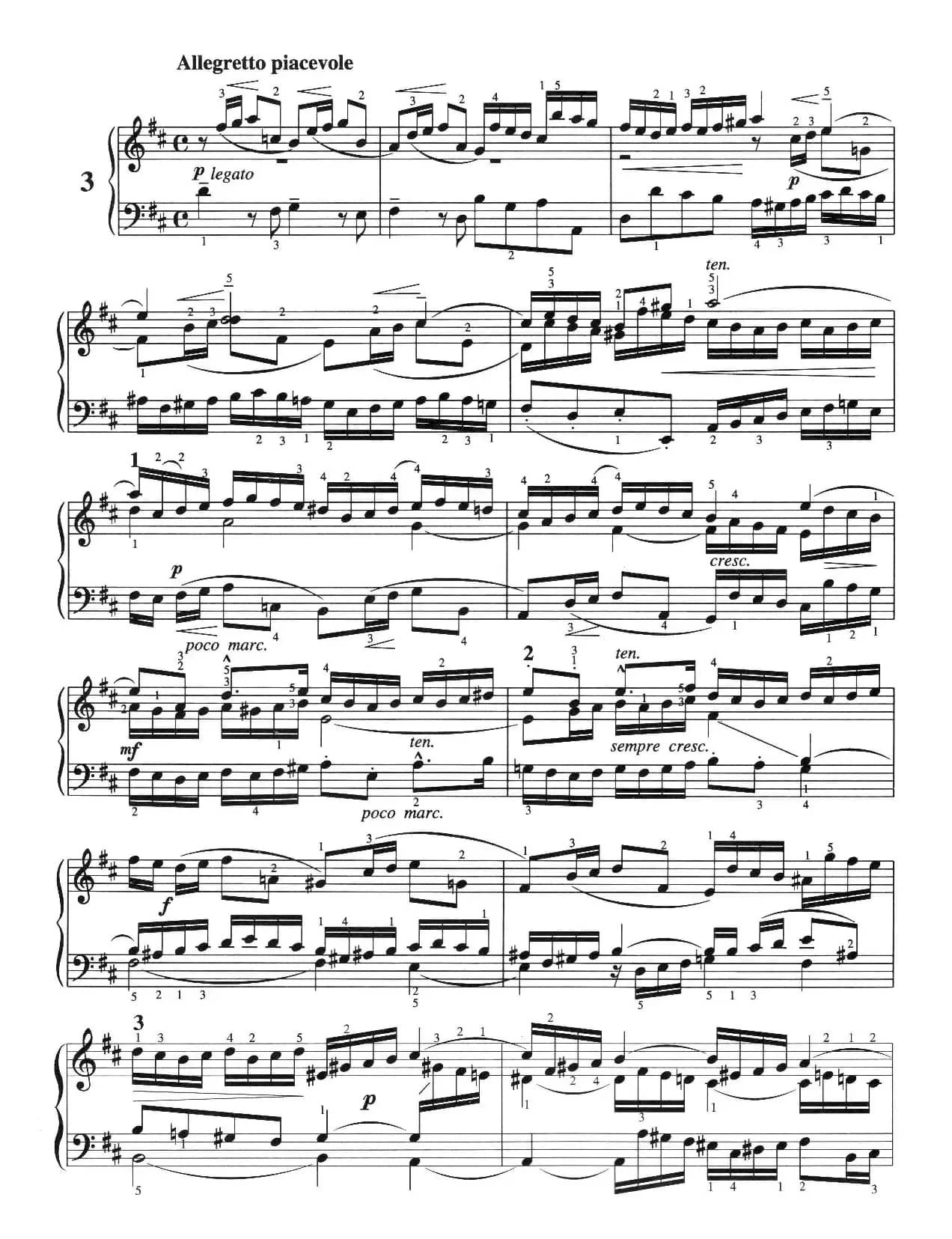 三部创意曲 No.3（人音2000.10首版）