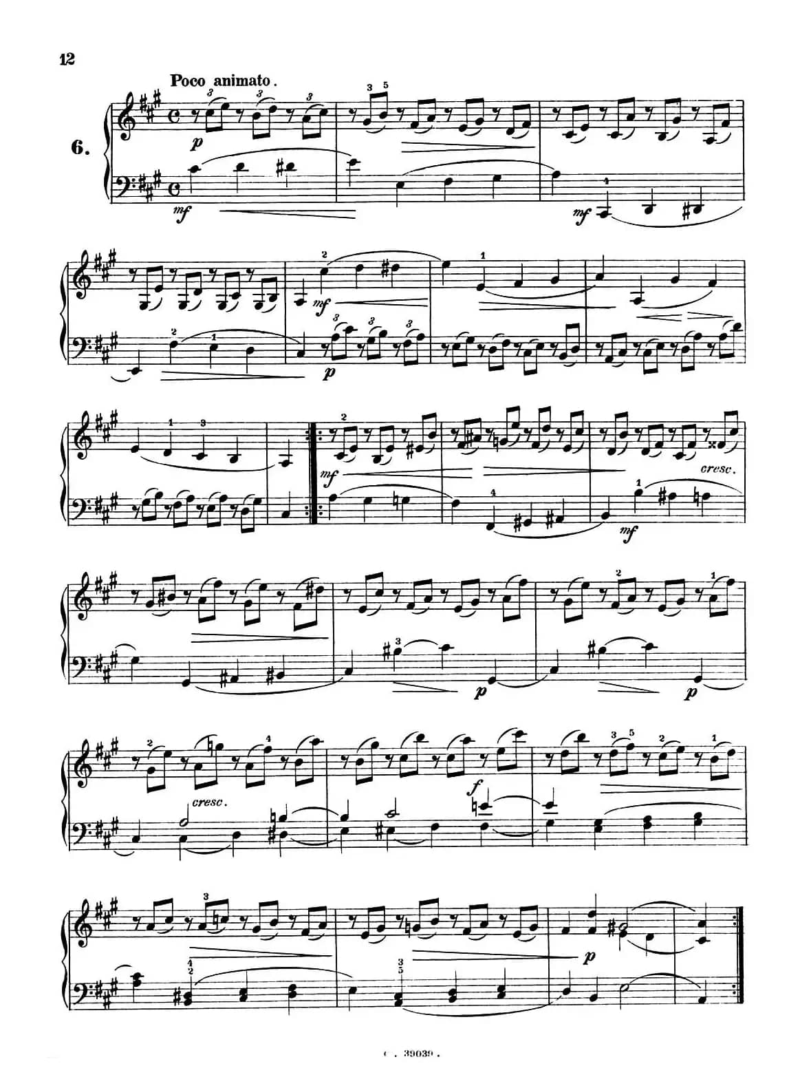 36 Etudes Rhythmiques et Melodiques Op.105（36首节奏与旋律练习曲 6—10）
