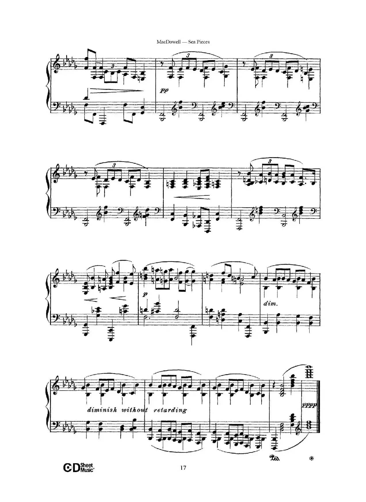 海景 Sea Pieces Op.55（No.6）