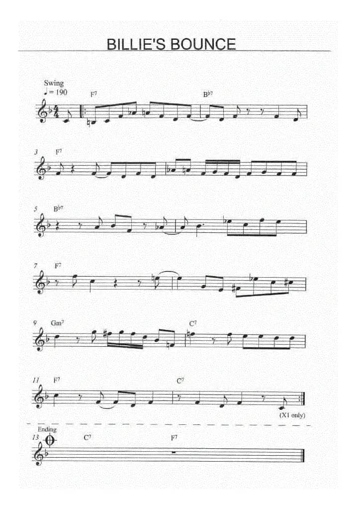 billie's bounce（爵士钢琴）