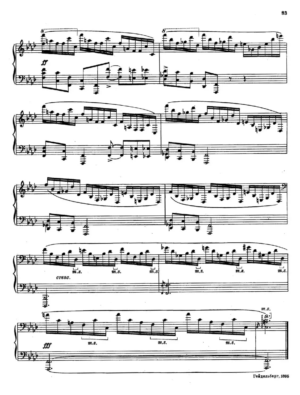 斯克里亚宾-7 Preludes Op.17（7首前奏曲 No.5）