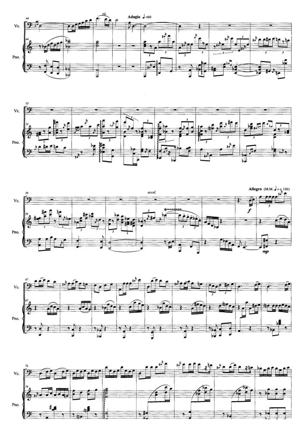 随想曲（大提琴+钢琴）