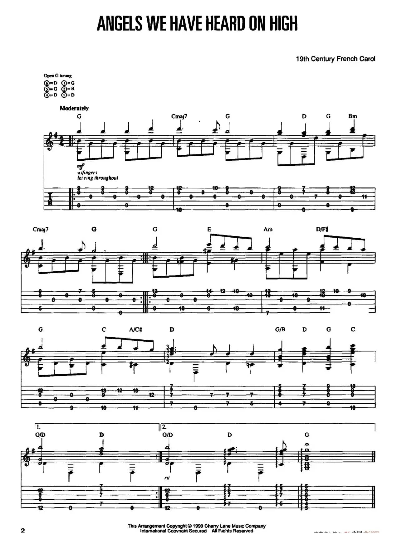 20首经典圣诞颂歌吉他乐谱（1）