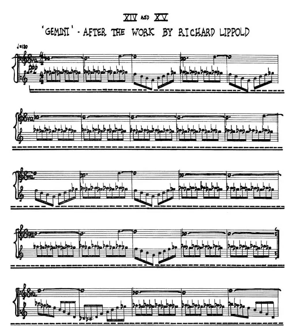 为加料钢琴而作的奏鸣曲与间奏曲（14、15）