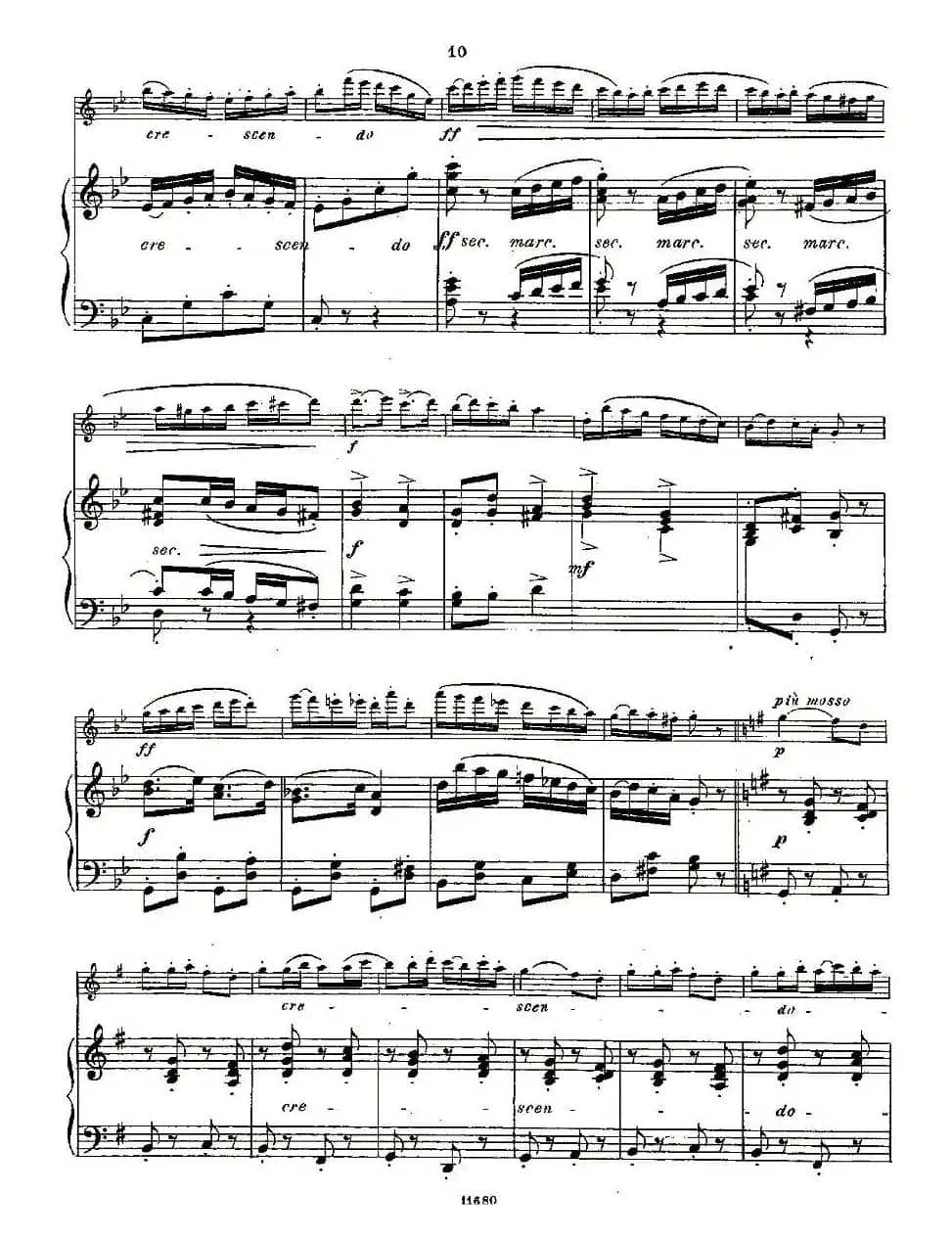 Fantaisies nationales. Op. 59, 3. （长笛+钢琴伴奏）