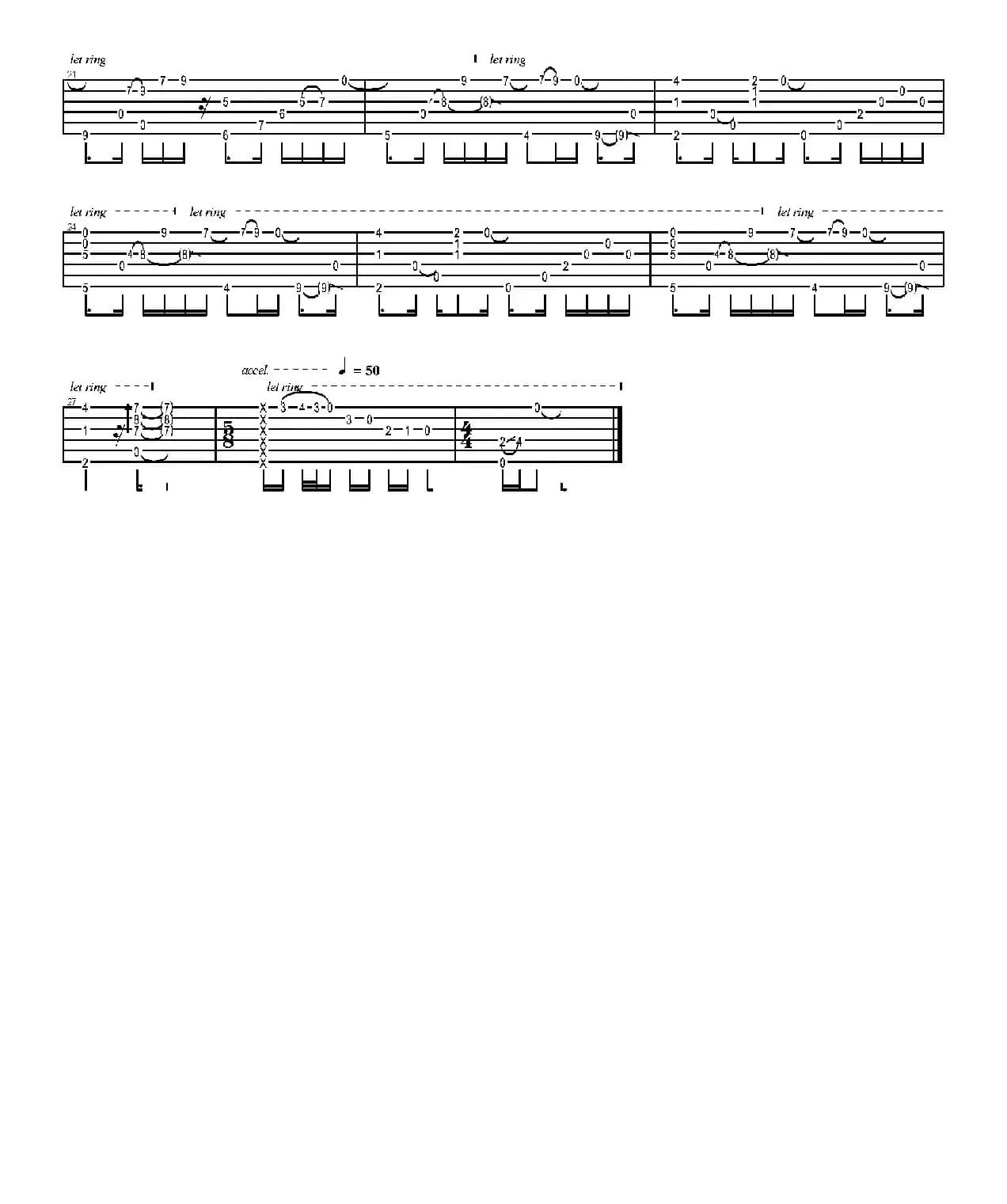 Place of Mind（岸部真明指弹吉他谱）