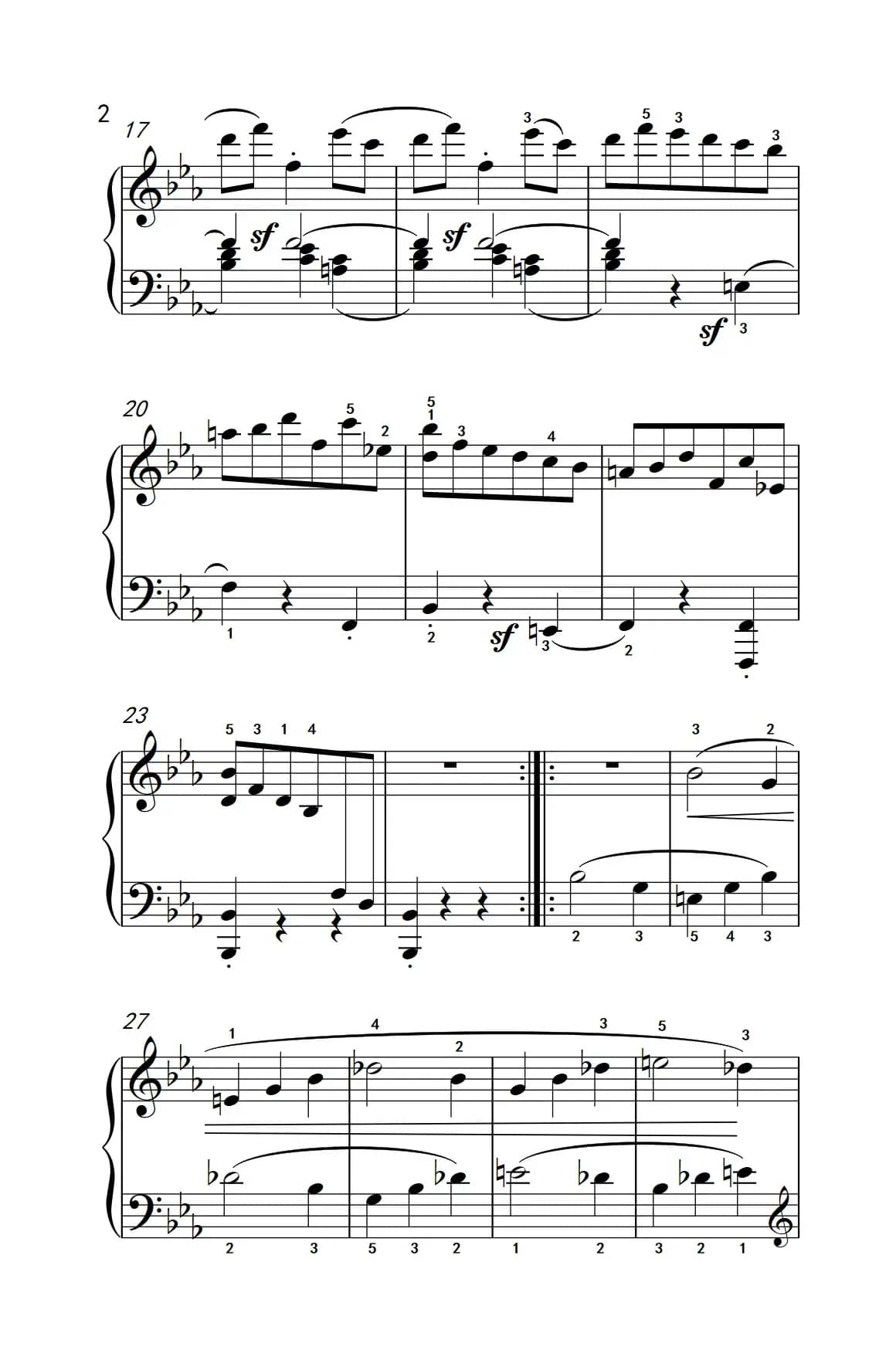 奏鸣曲 Opus 7 第三乐章（贝多芬奏鸣曲集 2）