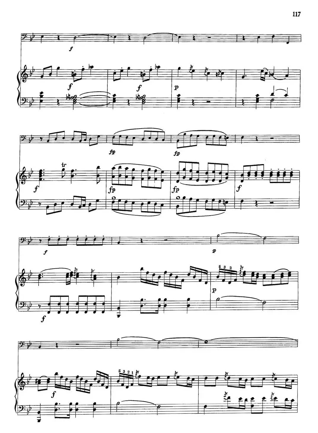 降B大调协奏曲（大管+钢琴伴奏）