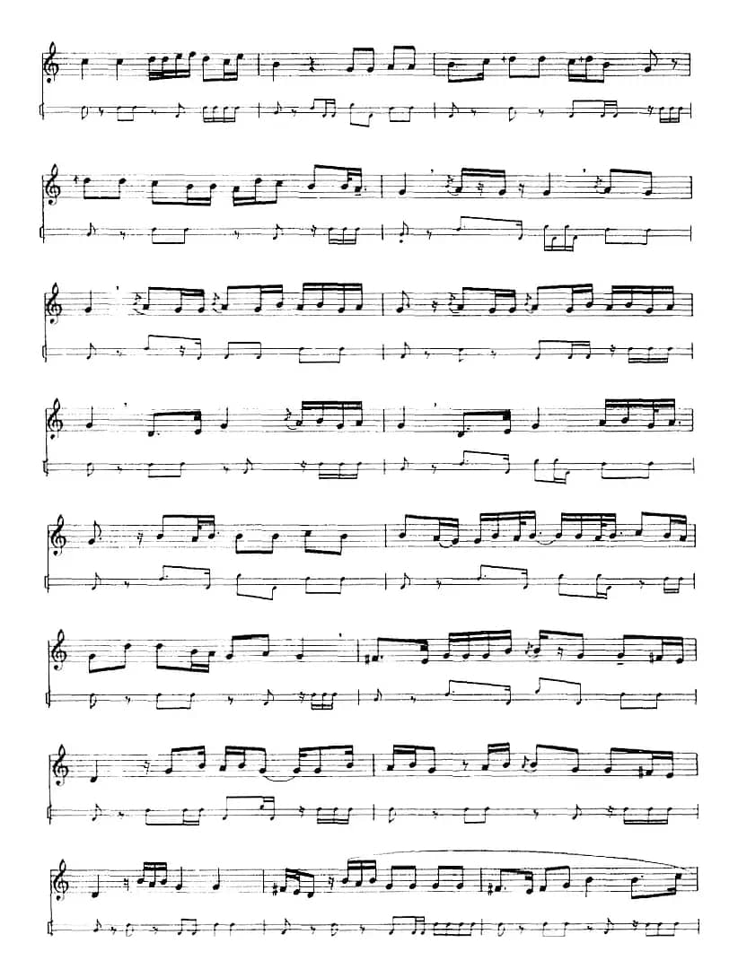 十二木卡姆：Ⅰ 拉克木卡姆 11——20（主旋律谱）