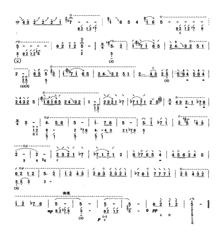 琵琶考级教材八级：渭水情