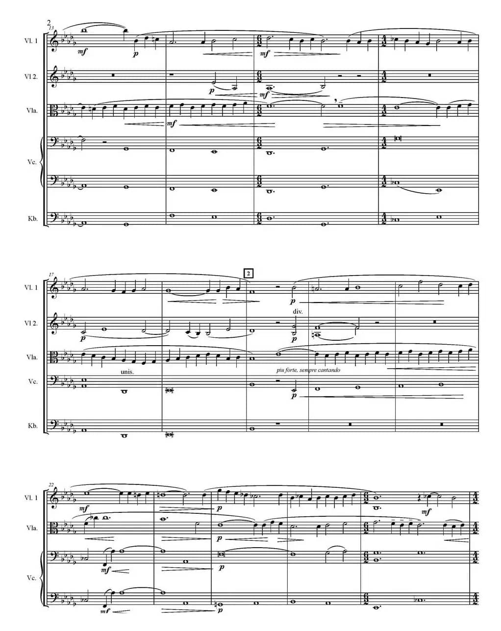 Adagio For Strings 弦乐柔板（五重奏）