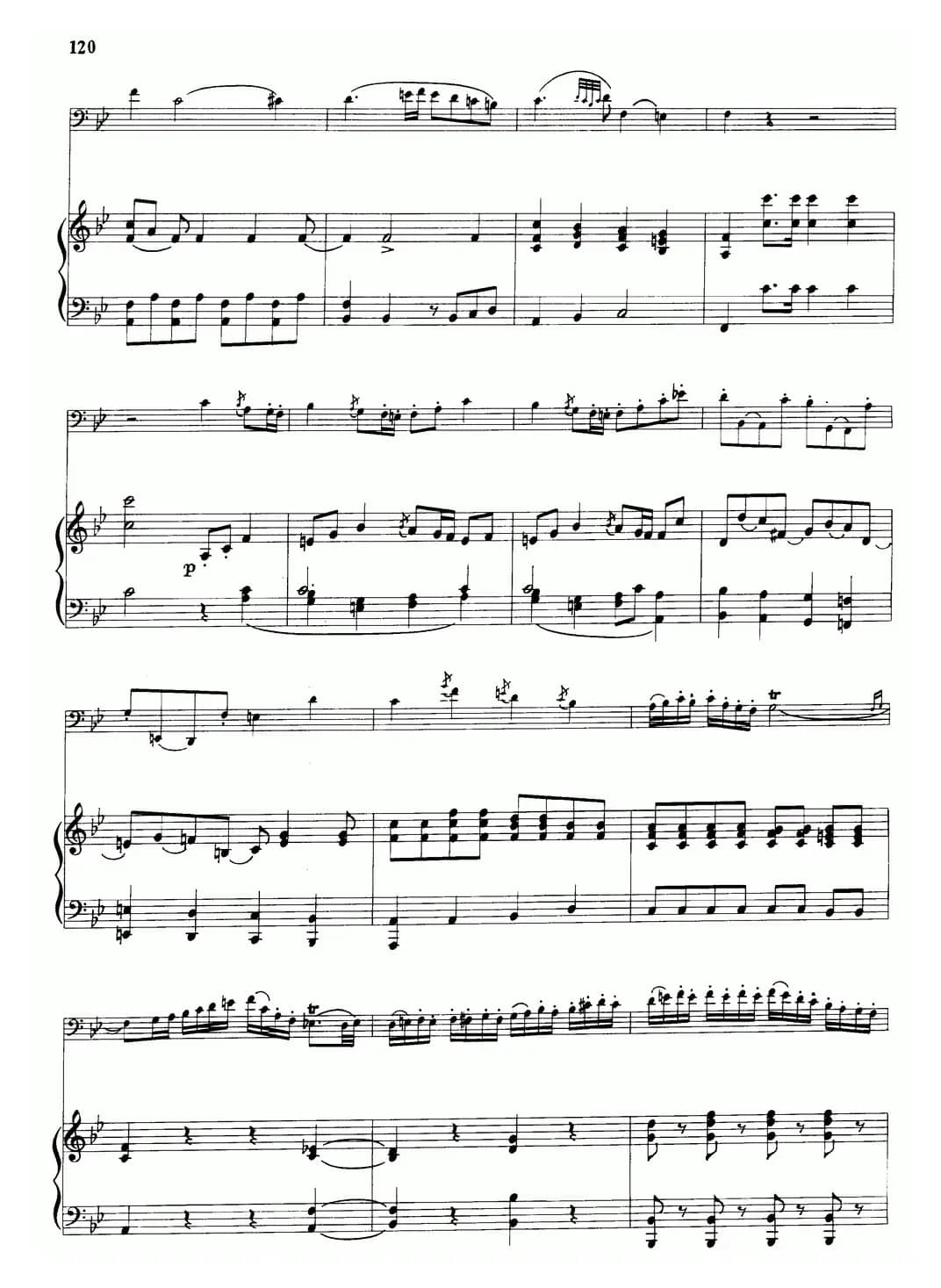 降B大调协奏曲（大管+钢琴伴奏）