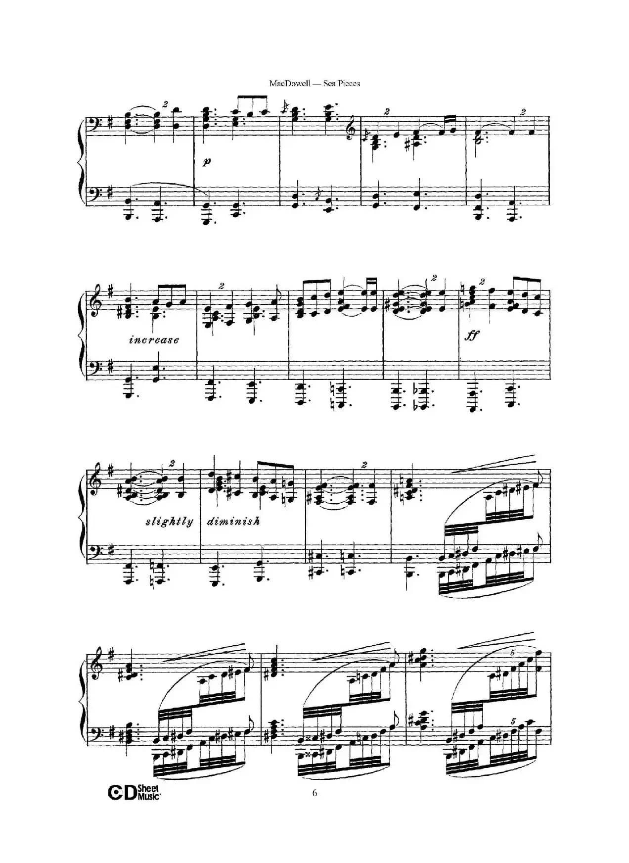 海景 Sea Pieces Op.55（No.3）