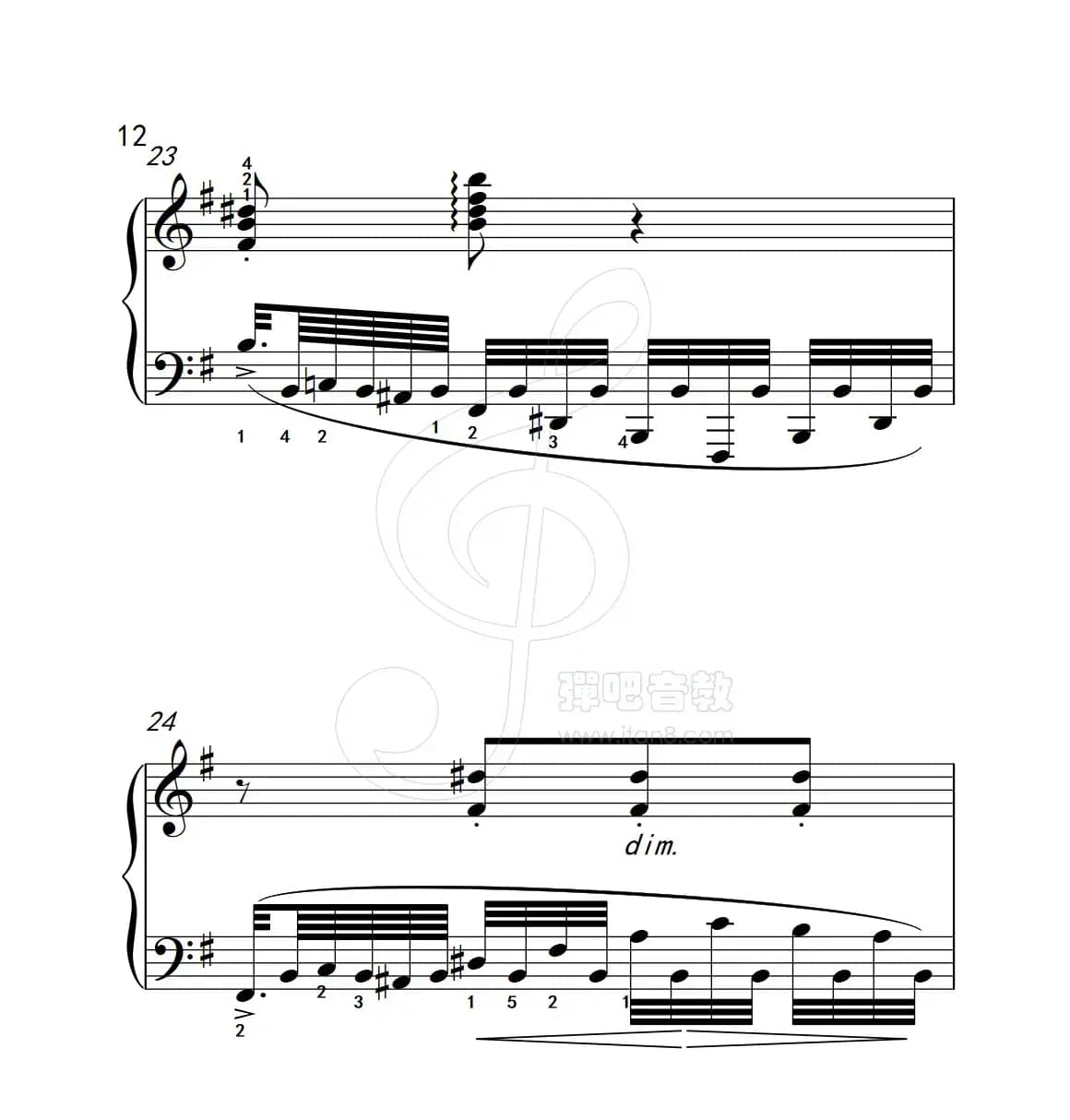 练习曲 58（克拉莫钢琴练习曲60首）