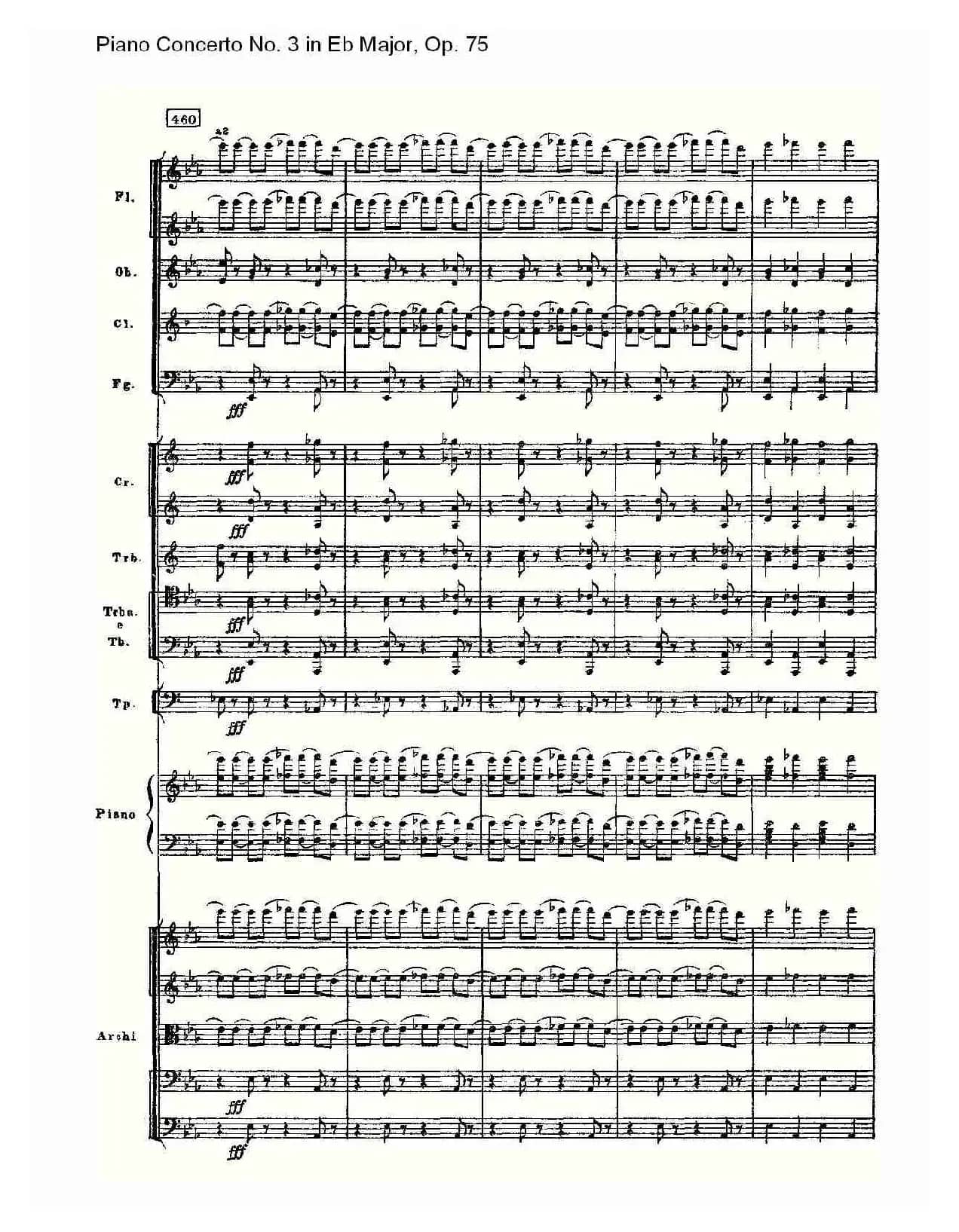 Piano Concerto No.3 in Eb Major, Op.75（Eb大调第三钢琴协奏）