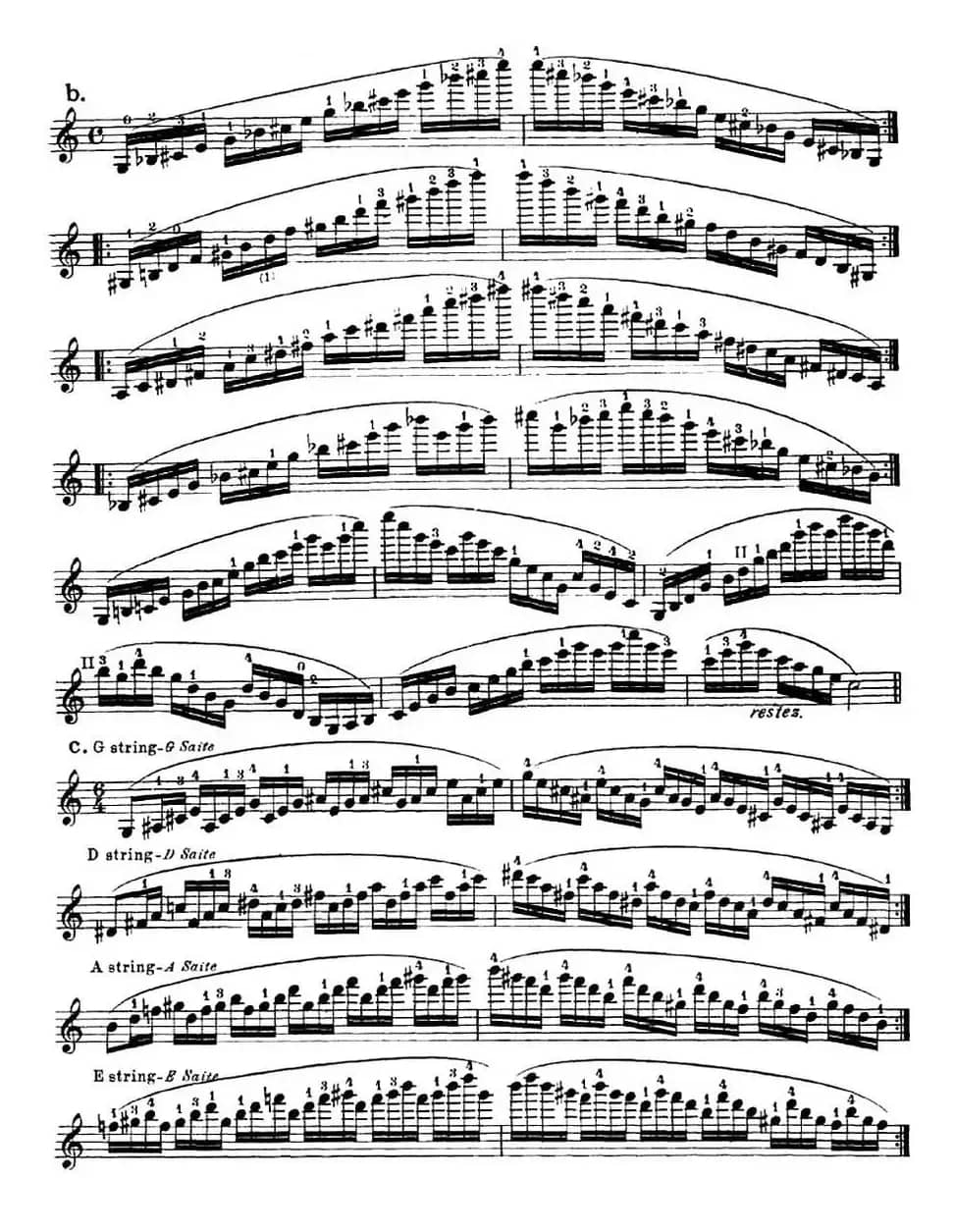 小提琴音阶练习·作品32（Scale Studie-G）