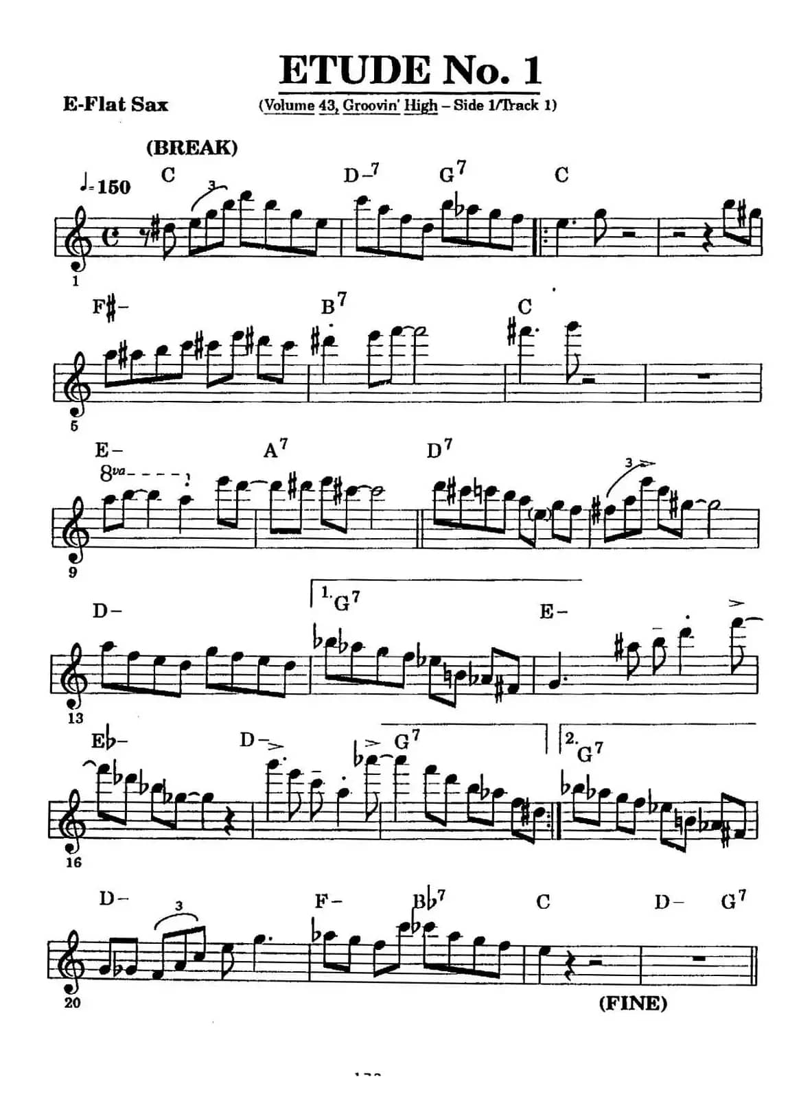 ETUDE No.1（中音萨克斯超吹练习曲）