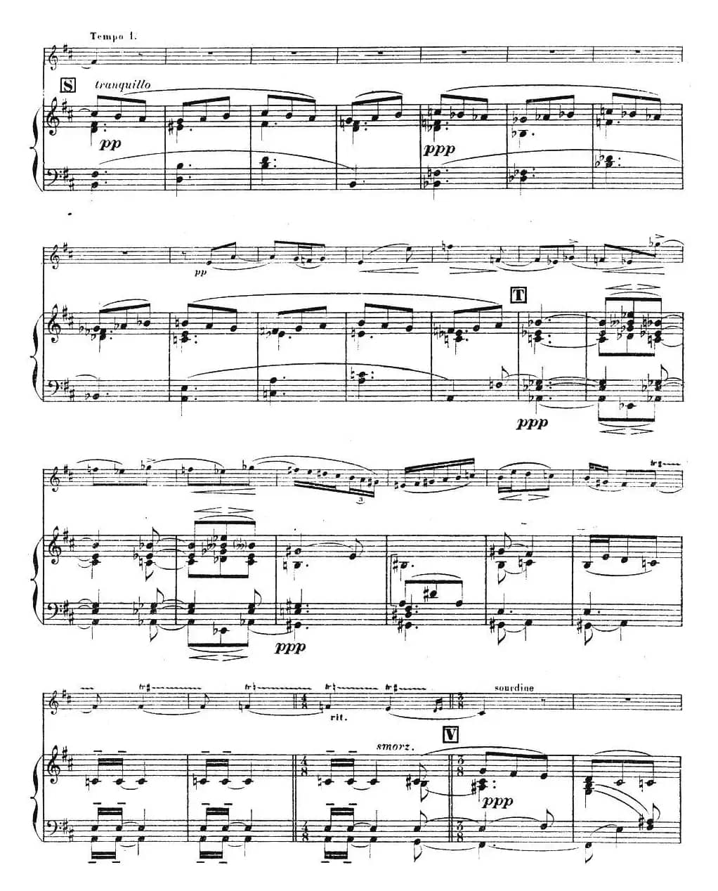 伊萨伊作品集：Chant d'hiver（小提琴+钢琴伴奏）