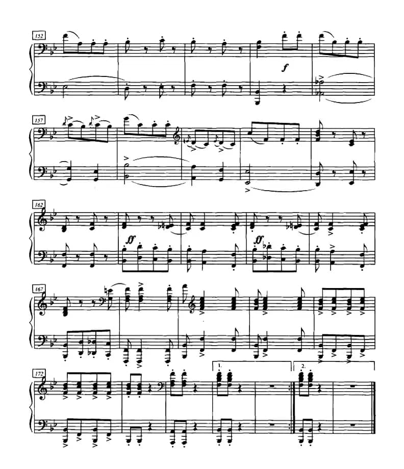 加洛普即兴曲（四手联弹、第二钢琴）