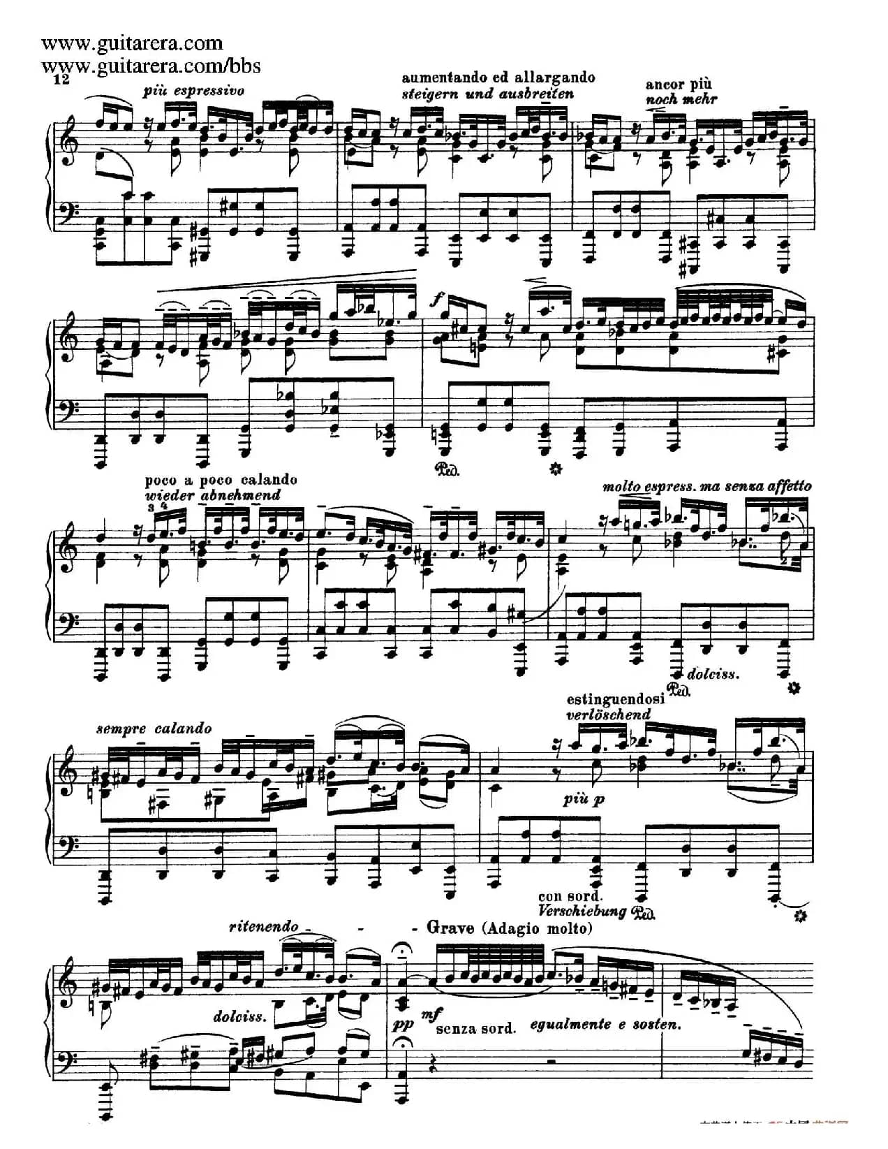 Toccata, Adagio and Fugue in C Major BWV 564 （C大调托卡塔、柔板和赋格）