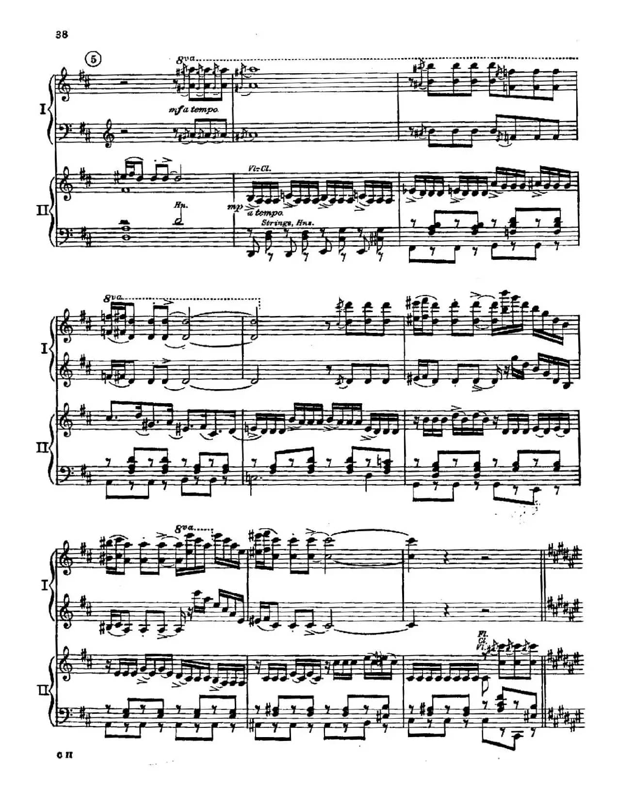 F大调爵士钢琴协奏曲（美版双钢琴原谱 P31—40）