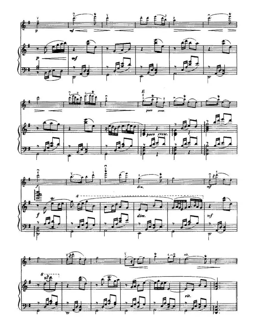 夏夜（小提琴+钢琴）