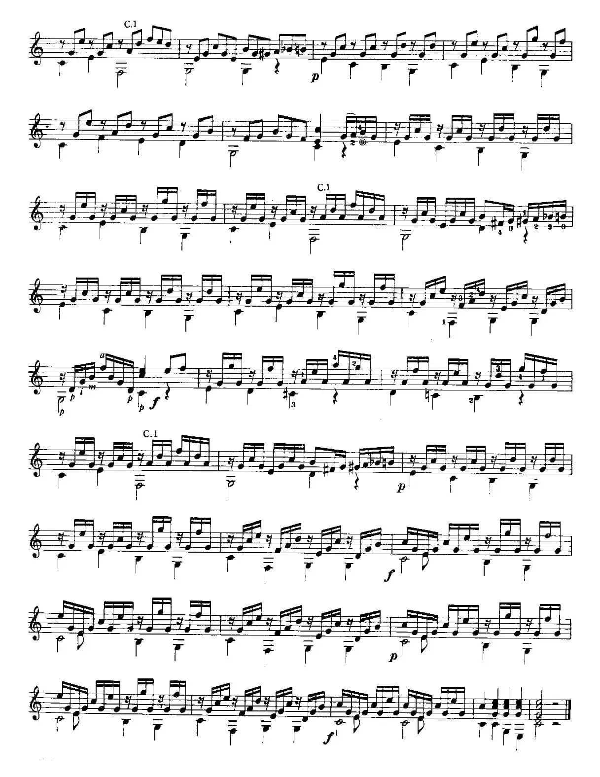 小奏鸣曲（古典吉他独奏）