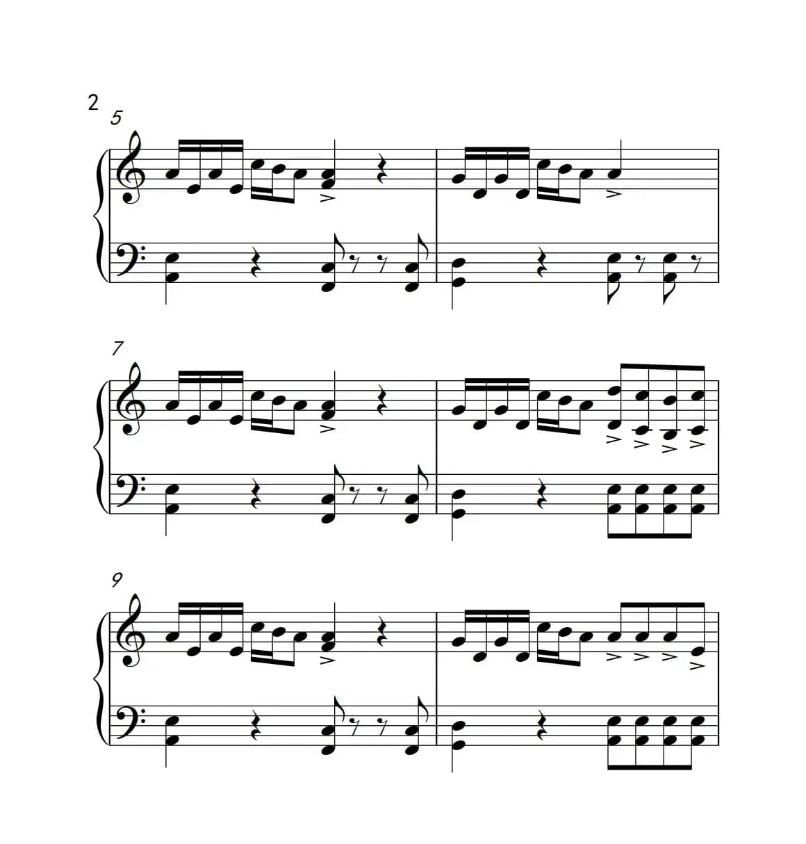 自由飞翔（《弹吧音教》制谱版）