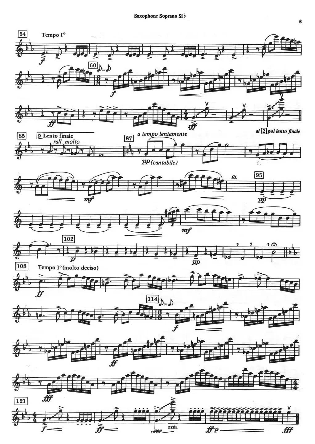 HISTOIRE DU TANGO（四重奏高音分谱）