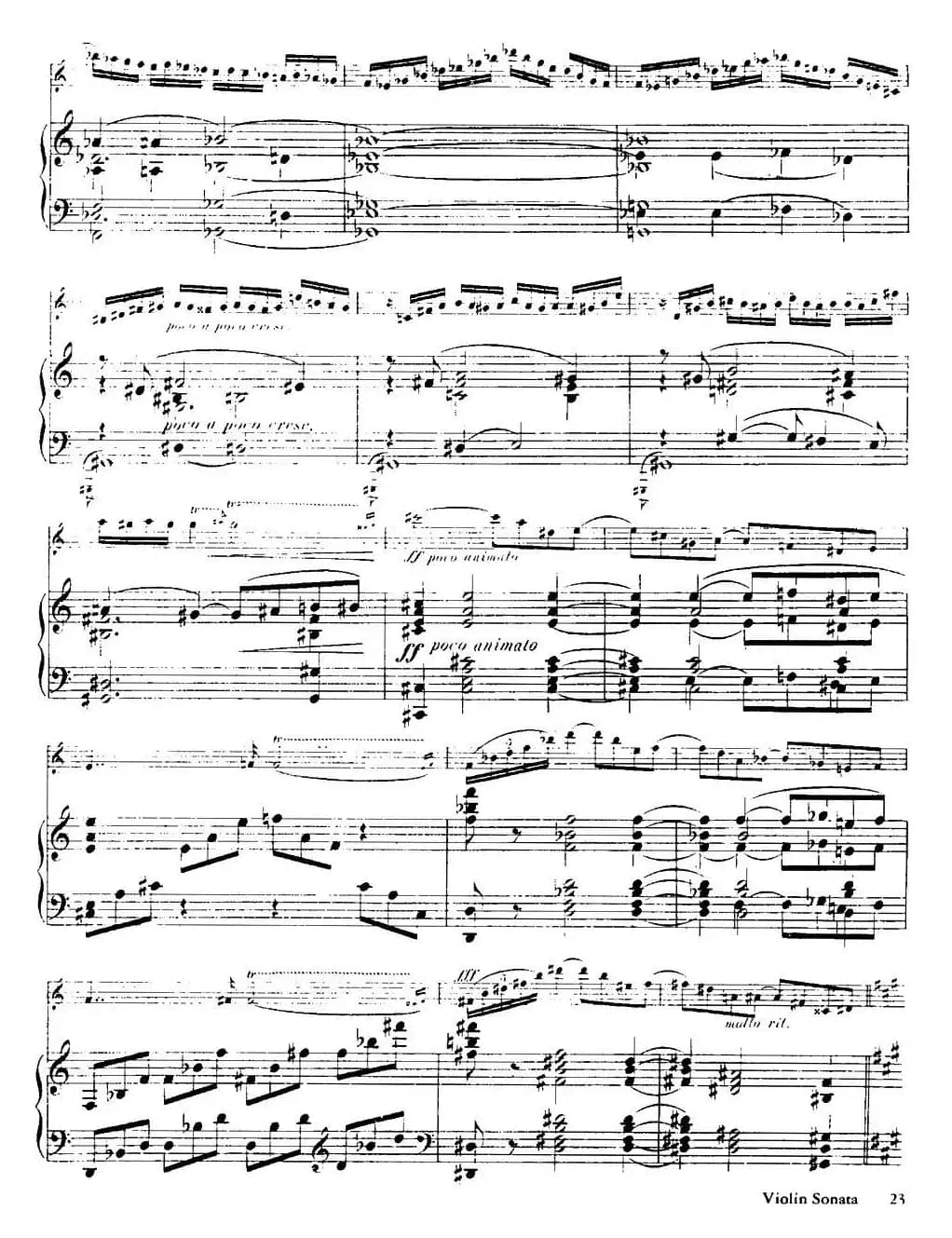 法朗克《A大调小提琴奏鸣曲》（III）（小提琴+钢琴伴奏）