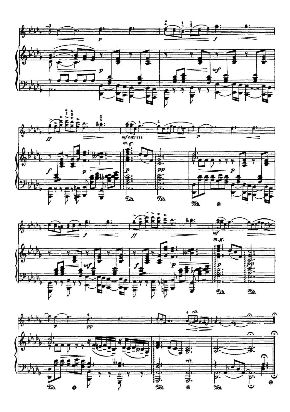 诗（Poem）（小提琴+钢琴伴奏）