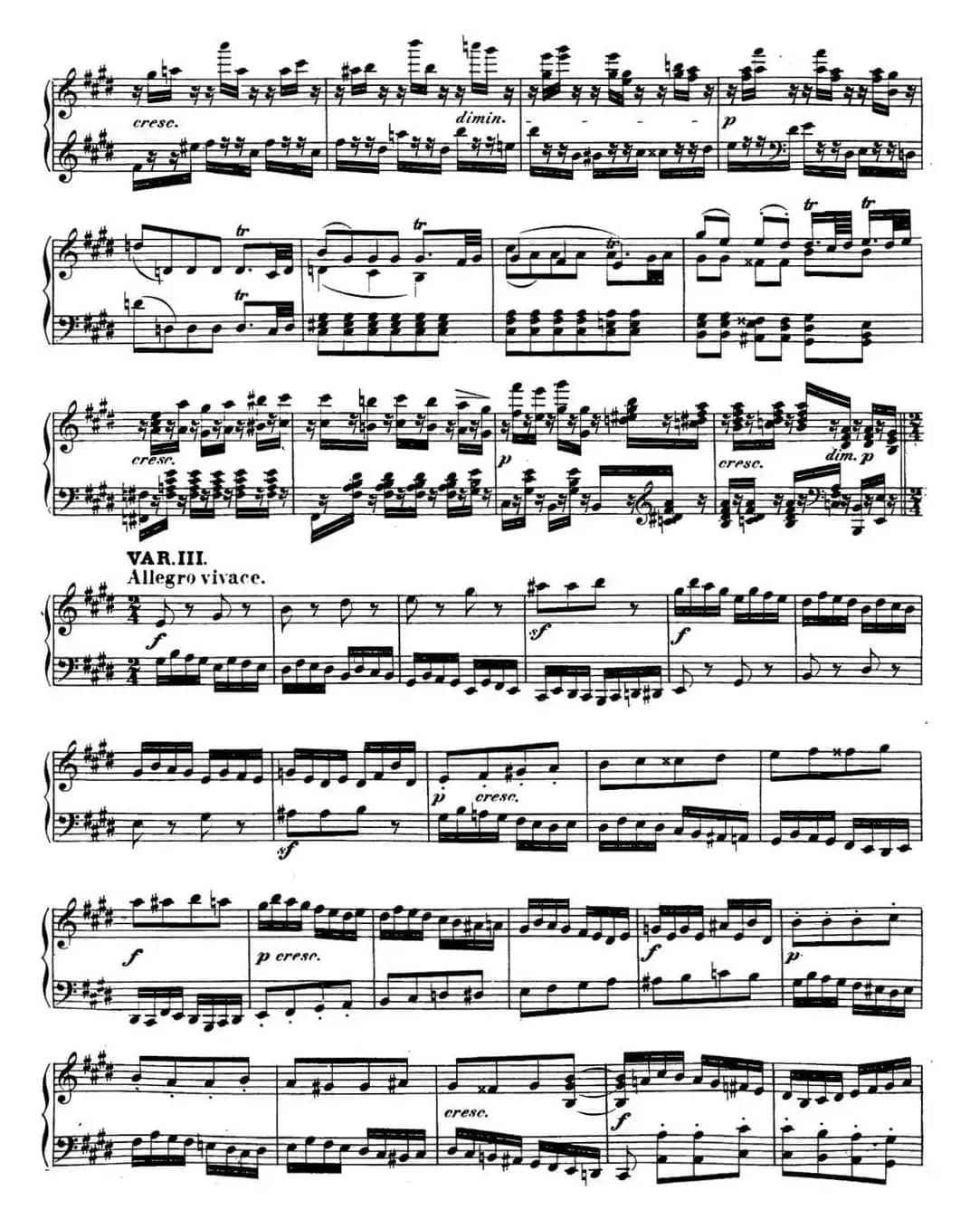 贝多芬钢琴奏鸣曲30 E大调 Op.109 E major