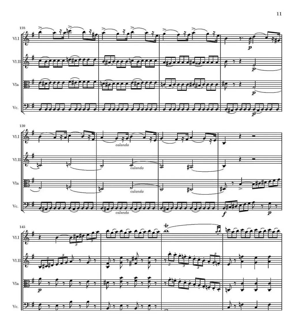 String Quartet nr.18 in E minor（E小调弦乐四重奏、P1-15）