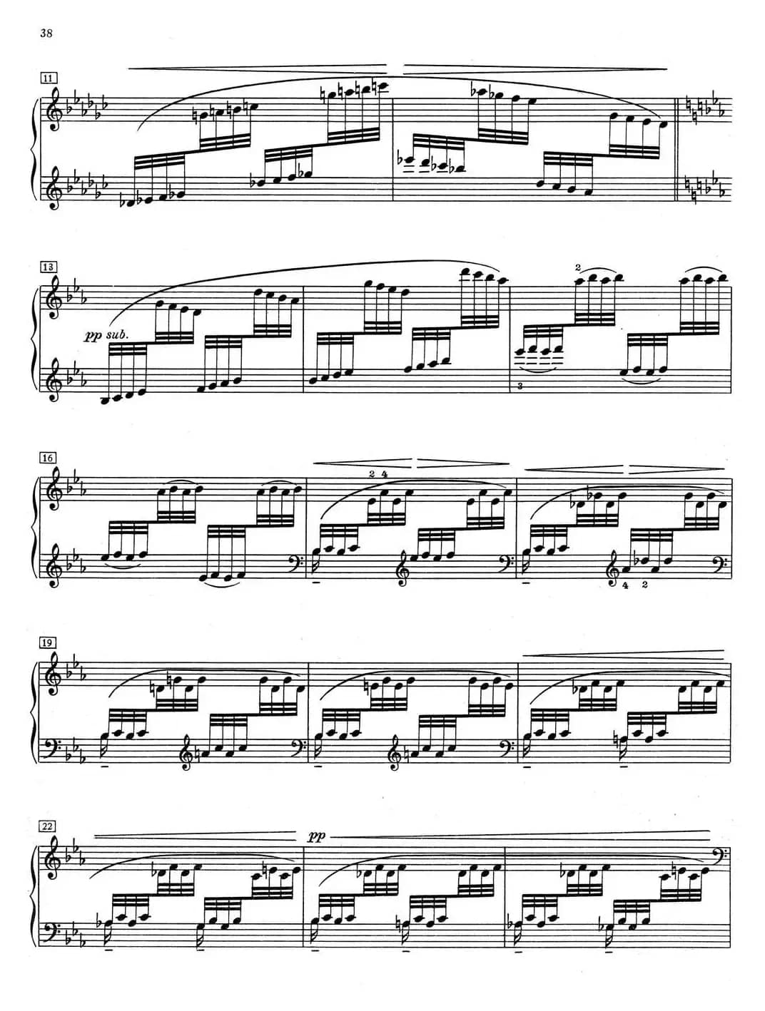 德彪西12首钢琴练习曲（6 八指练习v1.0 huit doigts）