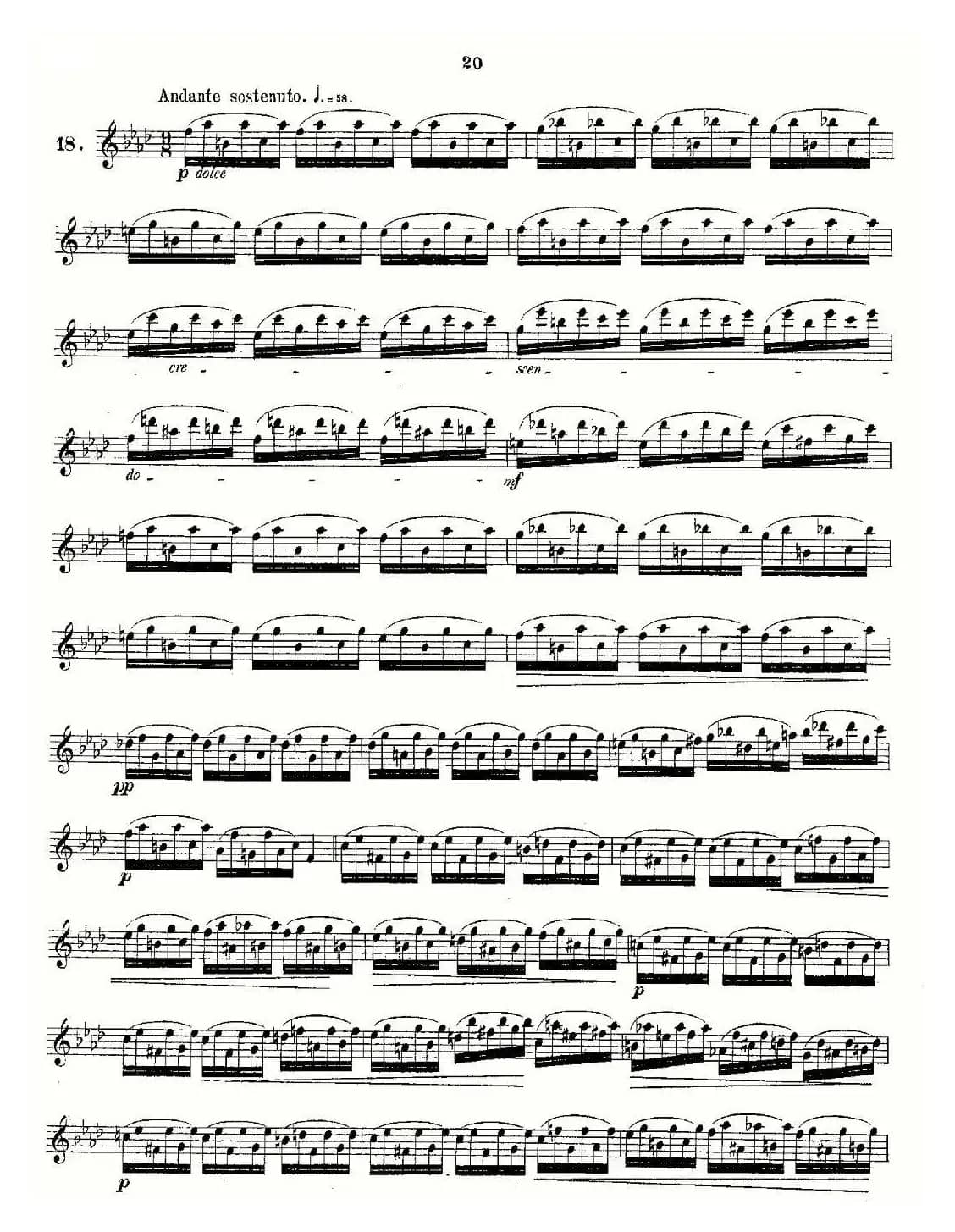 Andersen etude op30 之13—24（练习曲作品30号）