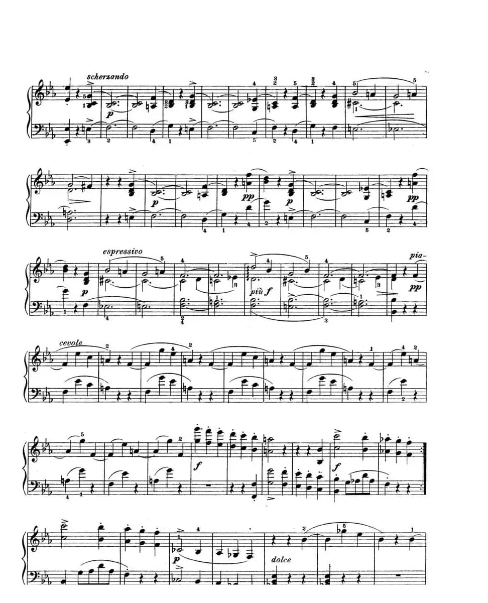 Scherzo in e flat Min Op·4（降e小调谐谑曲）