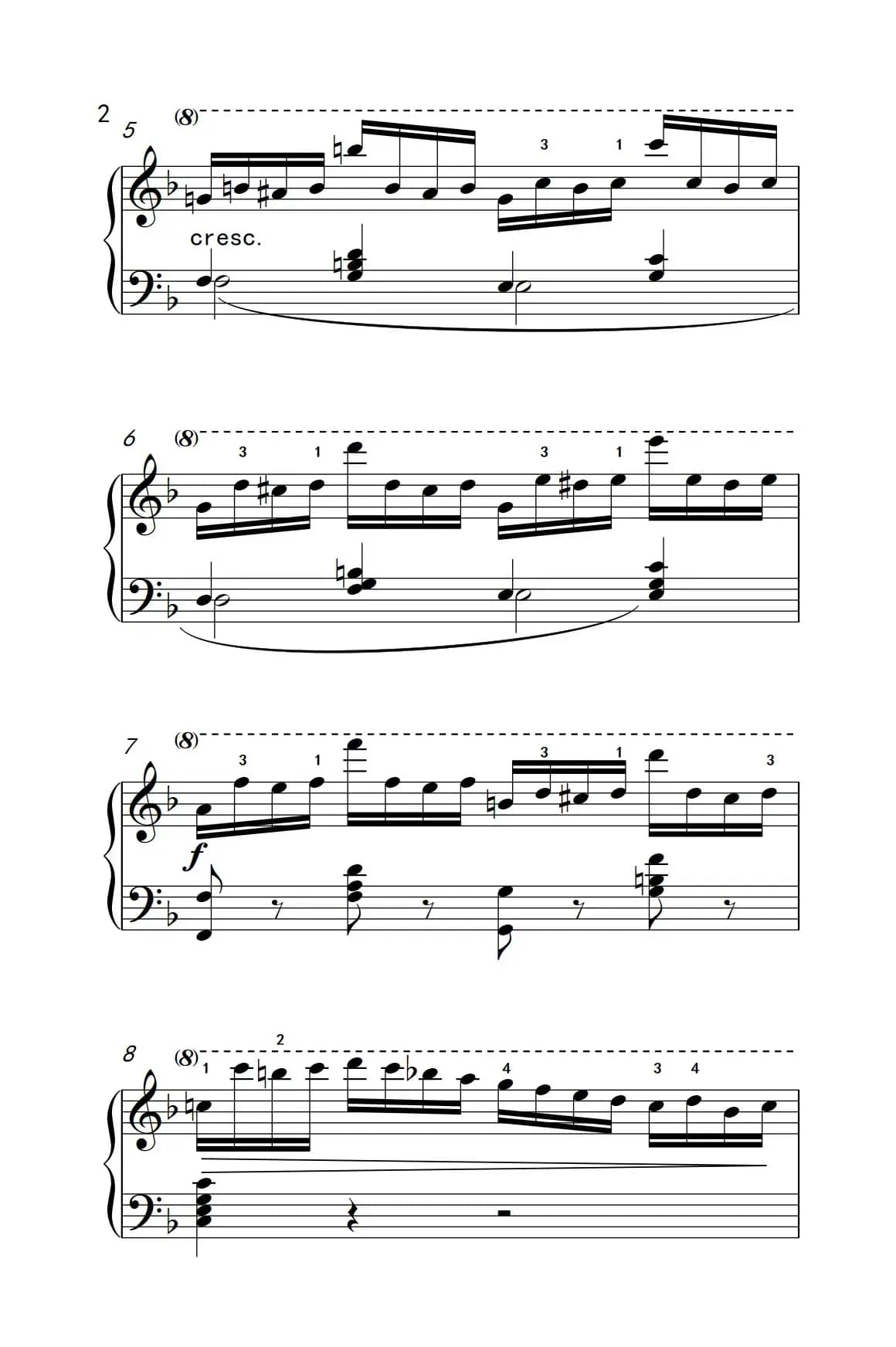 第七级2.练习曲（中央音乐学院 钢琴（业余）考级教程 7-9级）