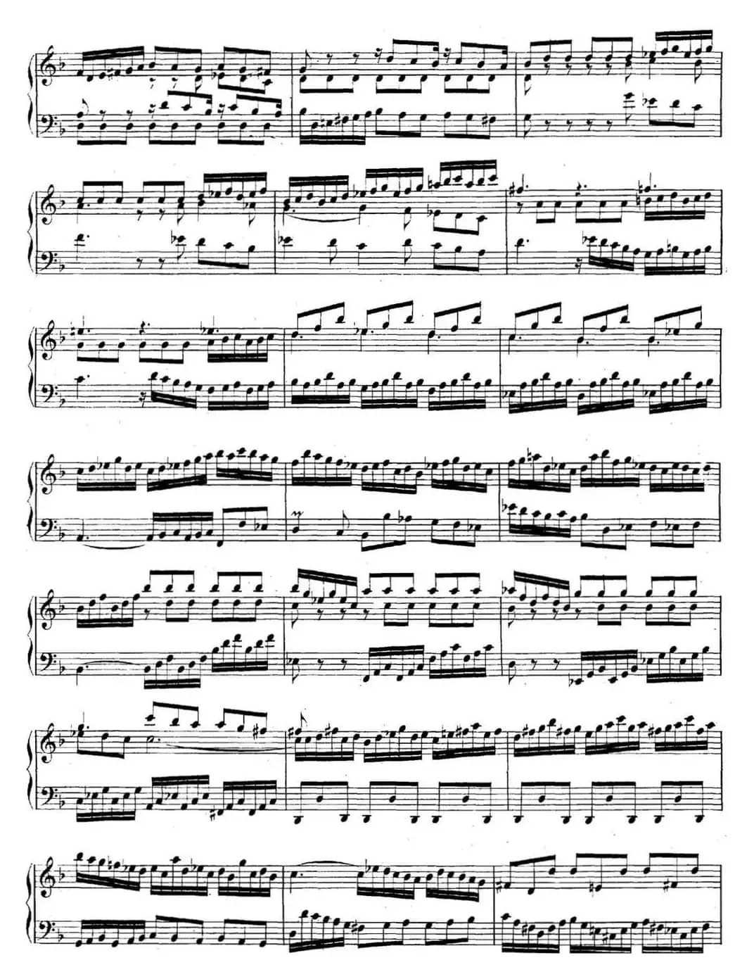 英国组曲No.6 巴赫 d小调 6th Suite BWV 811