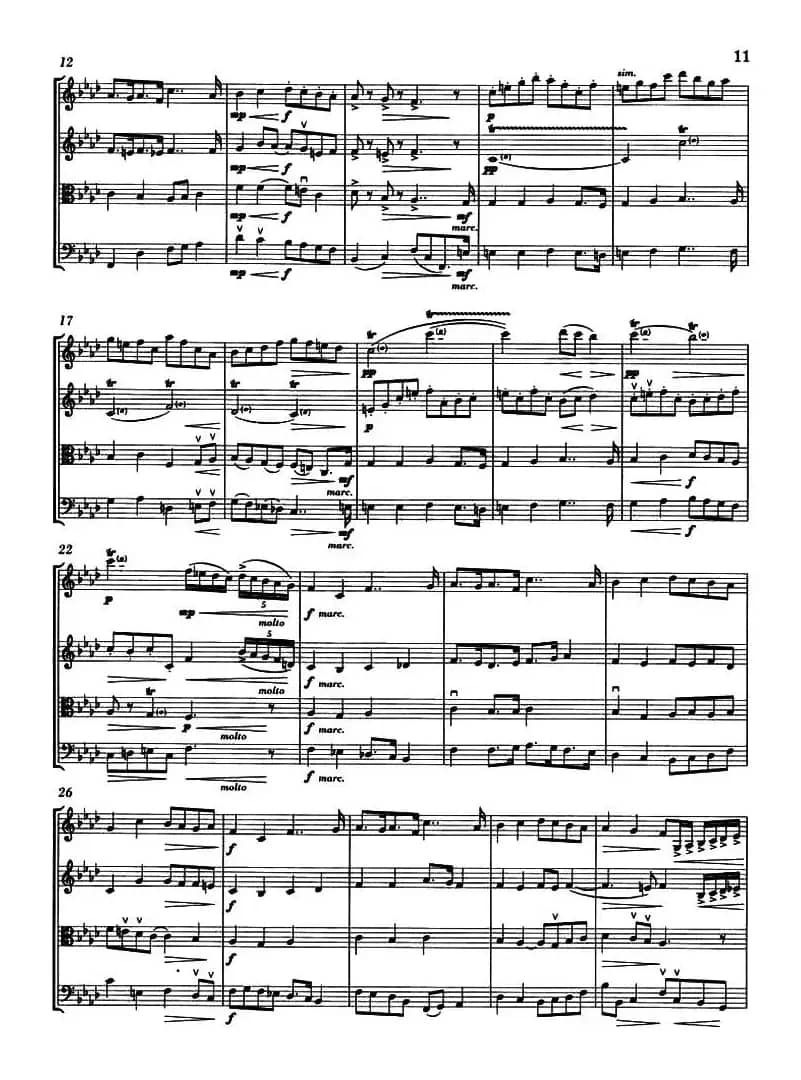 MARCH OF THE KINGS（圣诞音乐、弦乐四重奏）