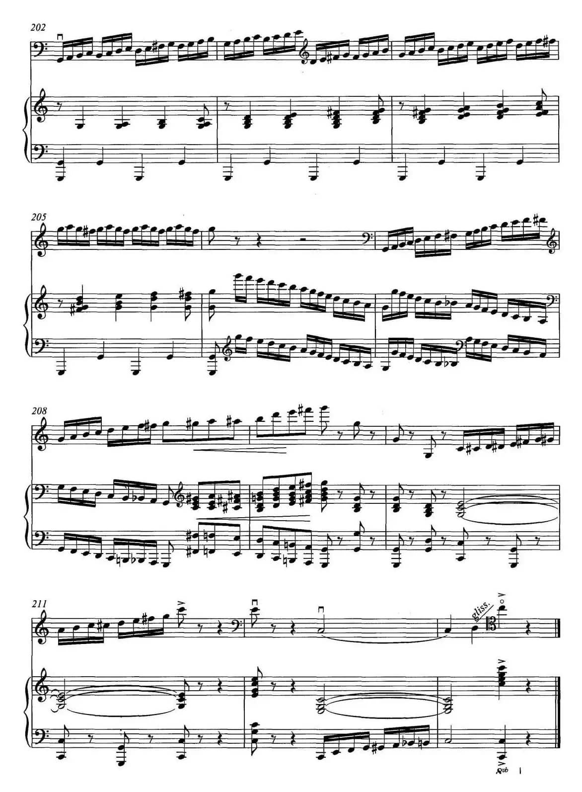 随想曲（低音提琴+钢琴伴奏）