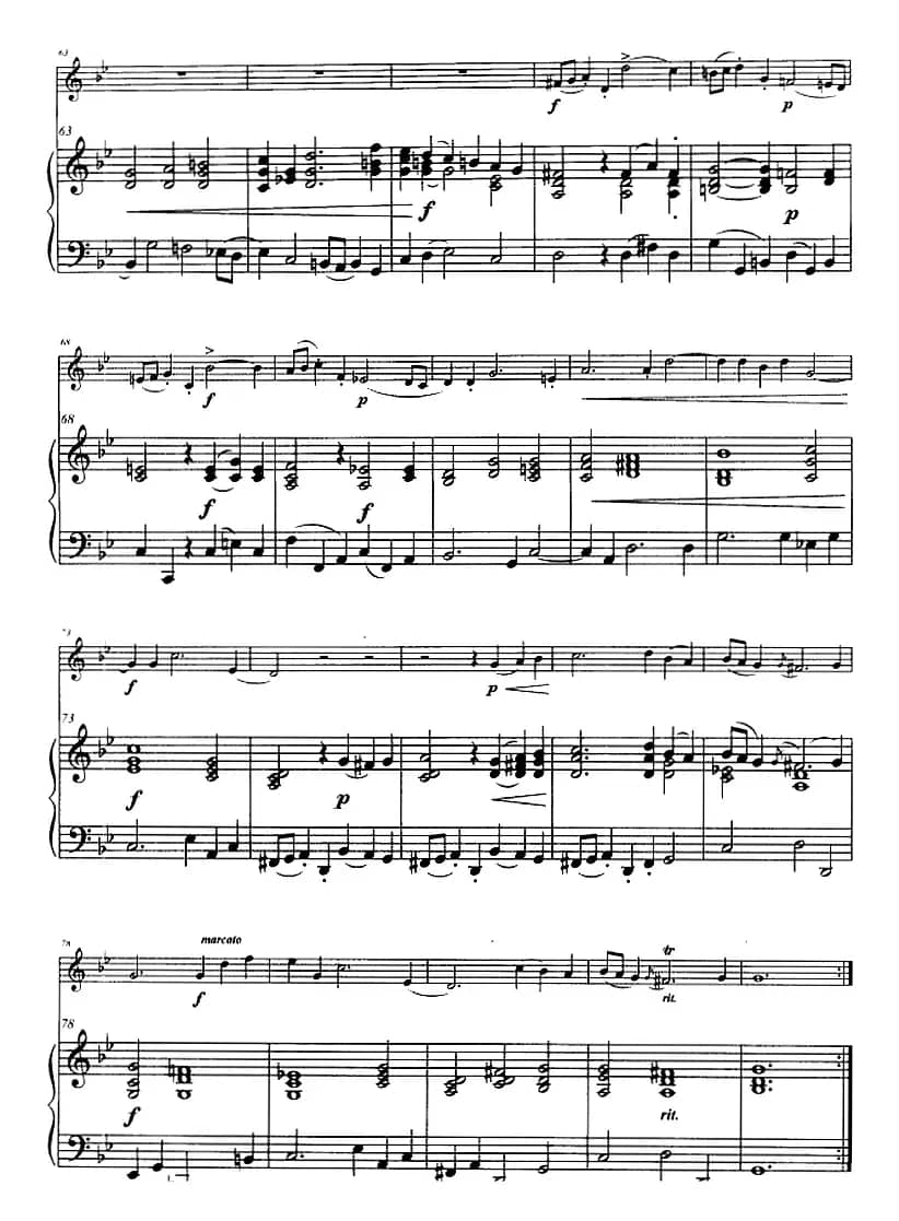 广板和快板（小号+钢琴伴奏）