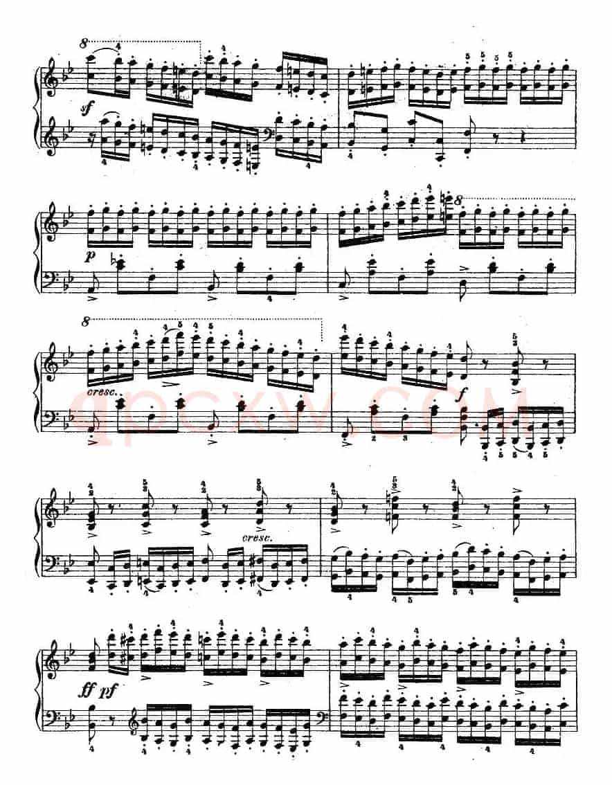 《车尔尼钢琴八度练习曲》OP.553-6