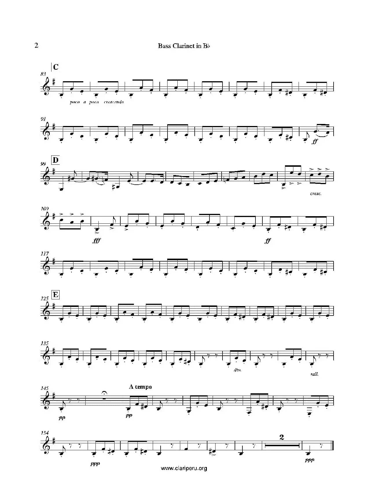 卡门（木管四重奏分谱）