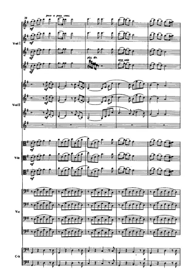 半个月亮爬上来（弦乐队+独奏小提琴+女中音）