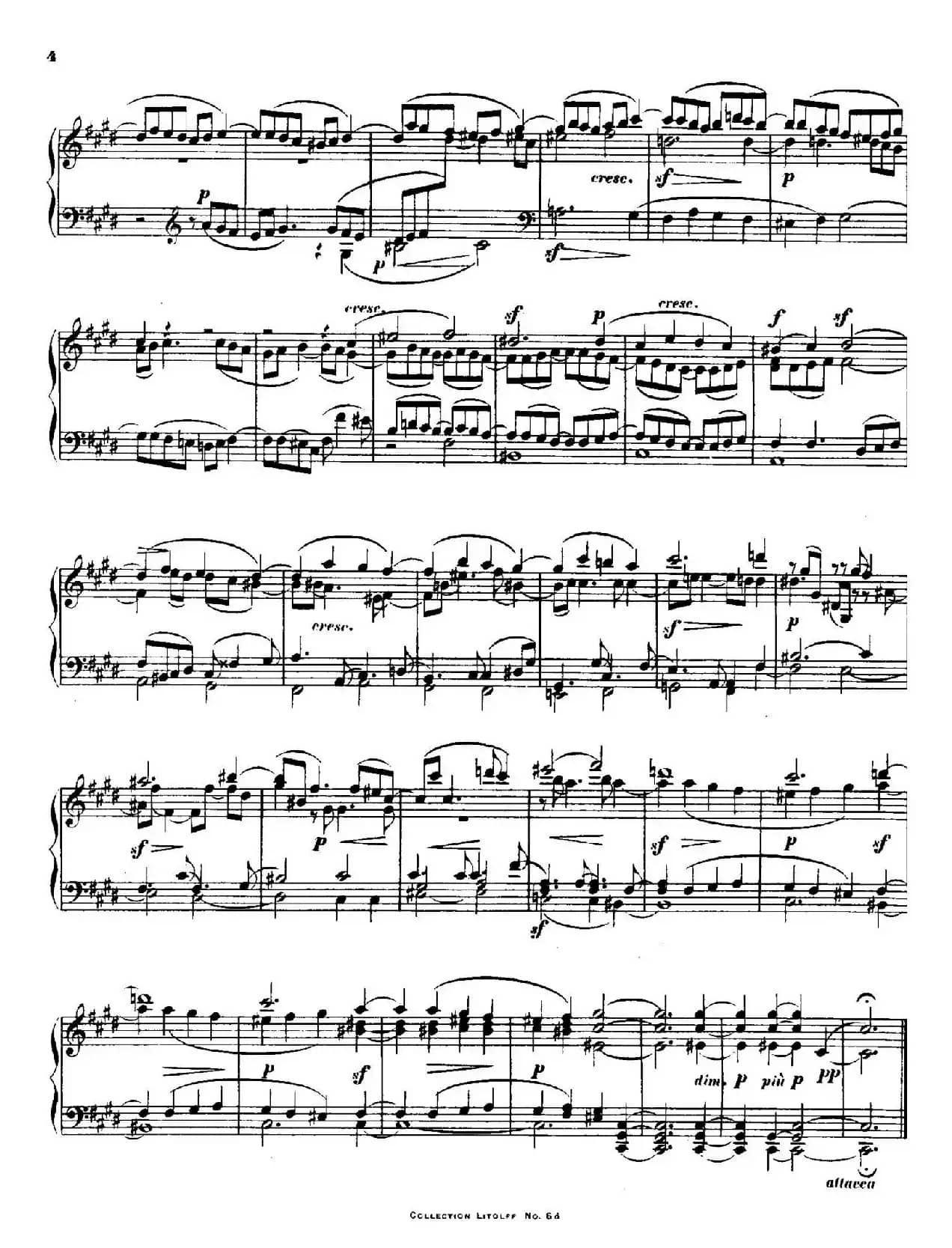 Quartet No.14(升c小调第十四弦乐四重奏钢琴版)