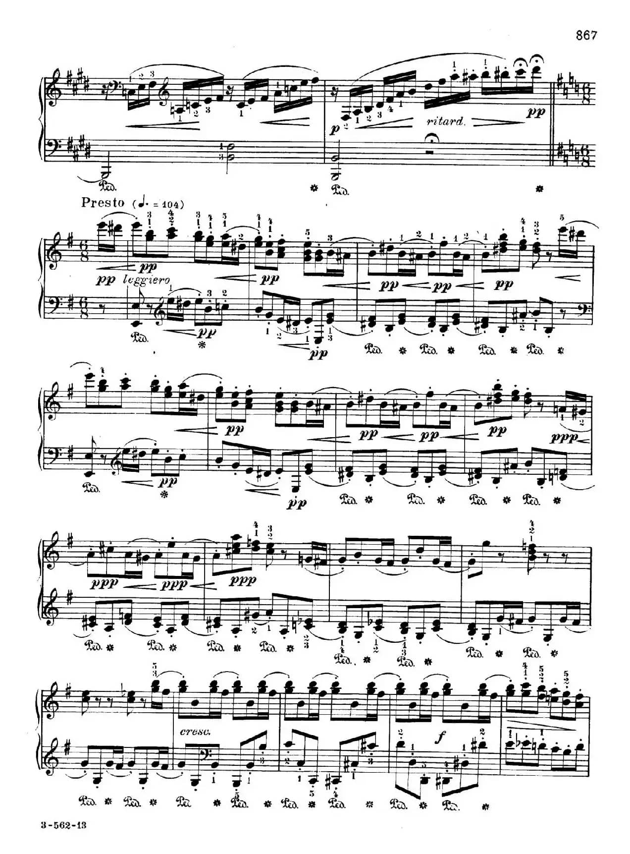 Rondo Capriccioso Op.14（随想回旋曲）