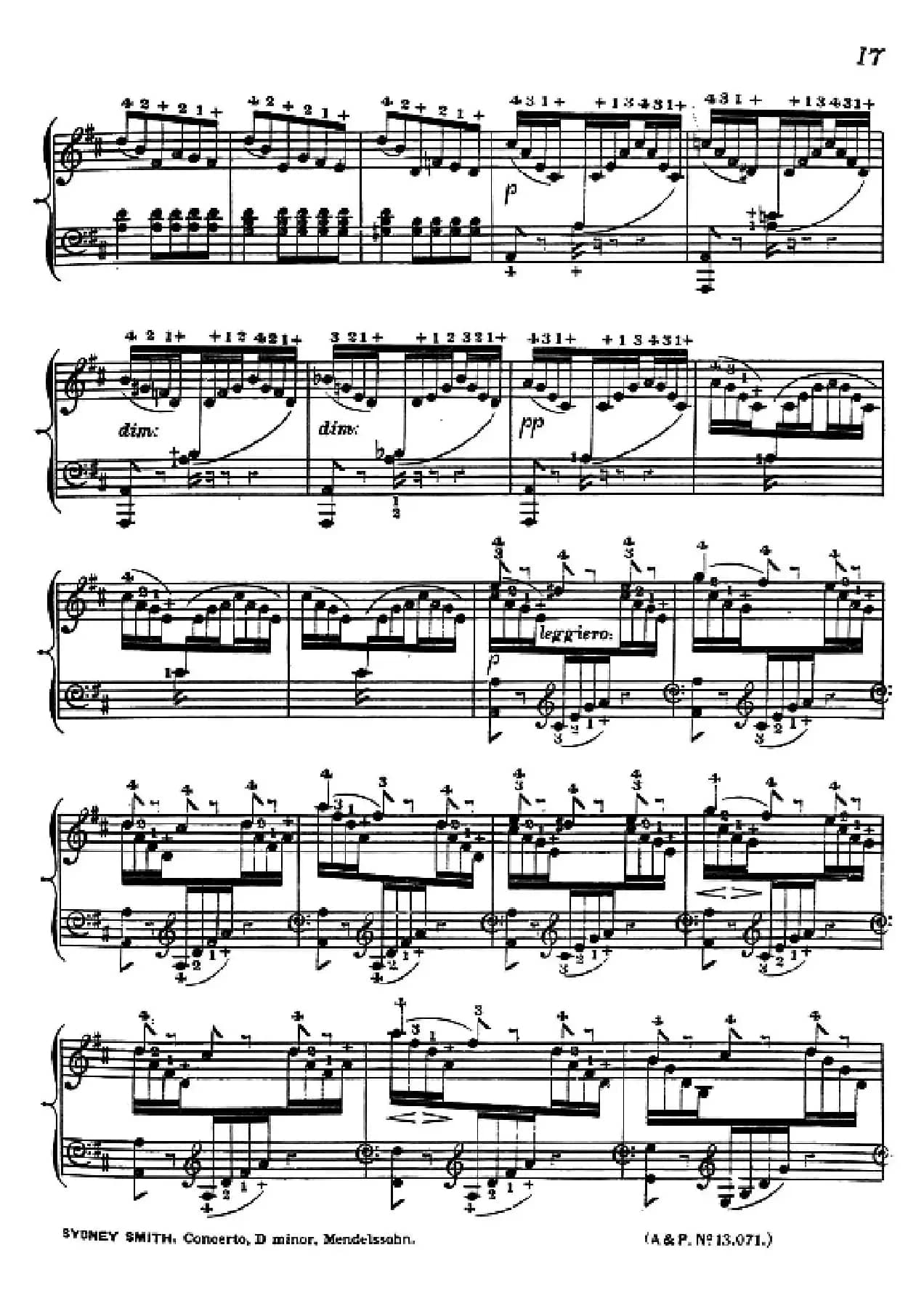 d小调第二钢琴协奏曲(钢琴独奏版)