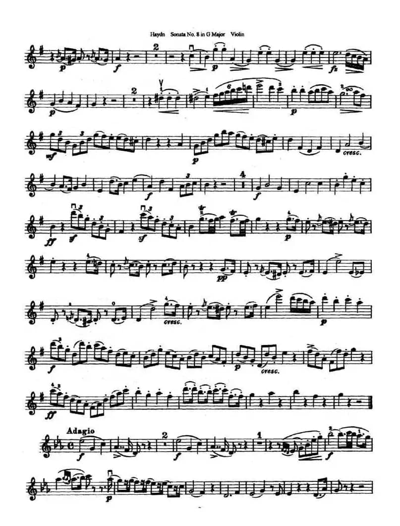 Soata No.8. in G Major