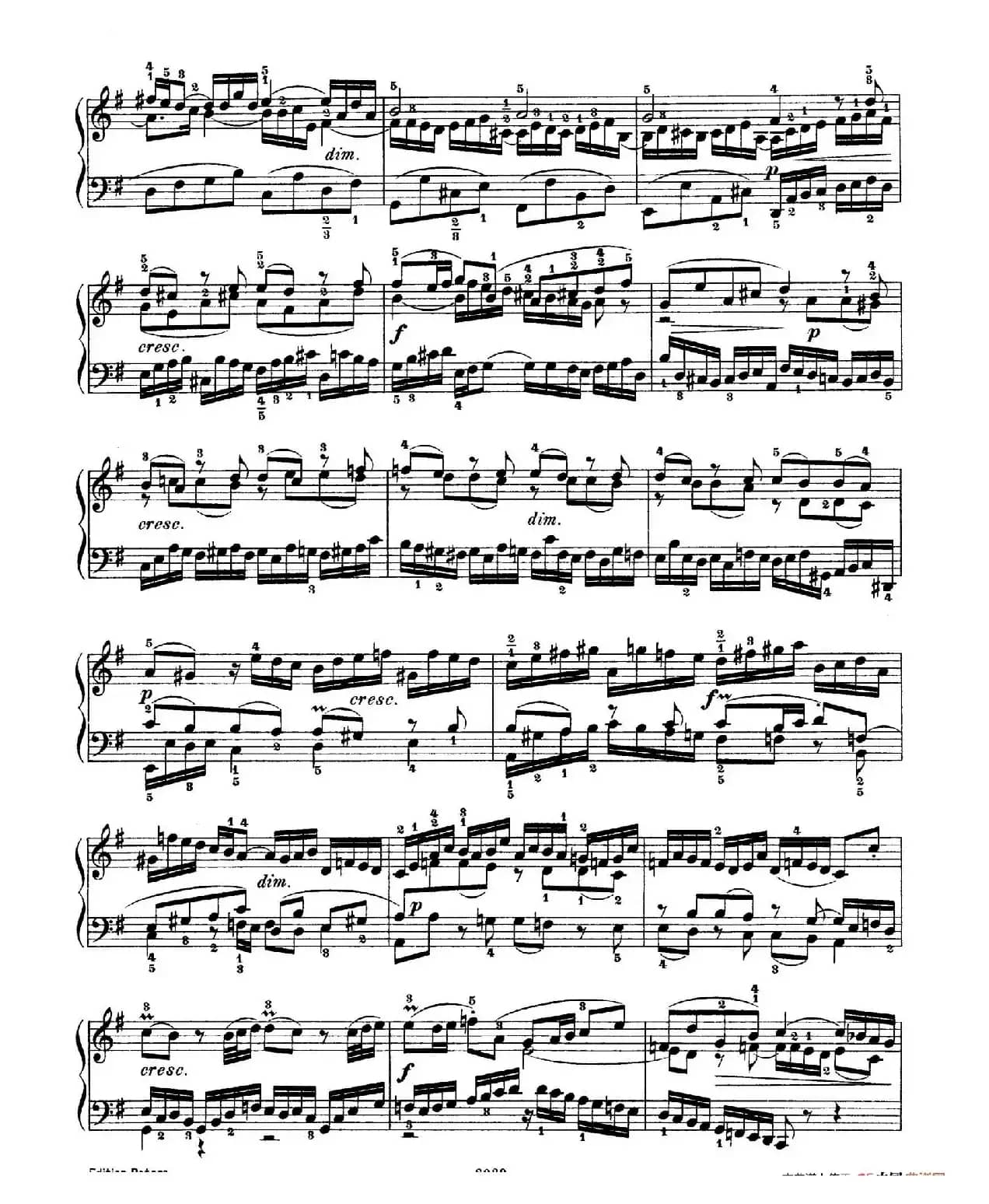 Six Partitas BWV 825-830（6首帕蒂塔·6）
